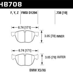 HAWK PERFORMANCE HB708Z738
