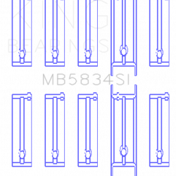 KING ENGINE BEARINGS MB5834SI075