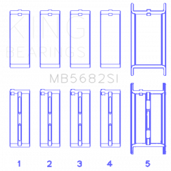 KING ENGINE BEARINGS MB5682SI