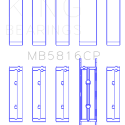 KING ENGINE BEARINGS MB5816CP025