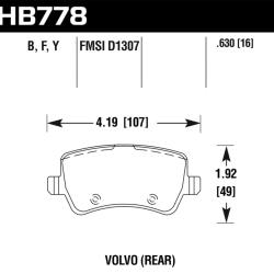 Hawk Performance HB778Y.630