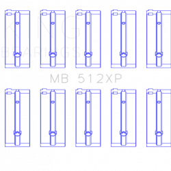 KING ENGINE BEARINGS MB512XP