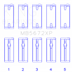 KING ENGINE BEARINGS MB5672XP