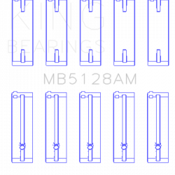 KING ENGINE BEARINGS MB5128AM