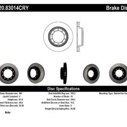 STOPTECH 12083014CRY