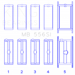 KING ENGINE BEARINGS MB556SI010