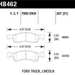 HAWK PERFORMANCE HB462Y827