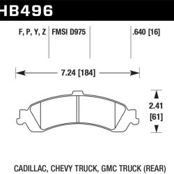 HAWK PERFORMANCE HB496Z640