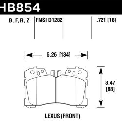 HAWK PERFORMANCE HB854B721