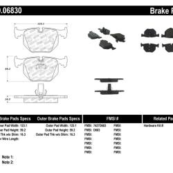 ST Sport Brake Pads Stoptech 309.06830