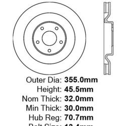 STOPTECH 12562102CRY