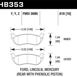 Hawk Performance HB353Y.618