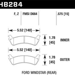 HAWK PERFORMANCE HB284F575