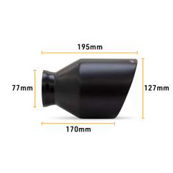 Mishimoto MMEXH-TIP-MOPARBK