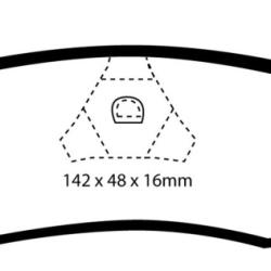EBC Greenstuff Brake Pad Sets EBC DP61601