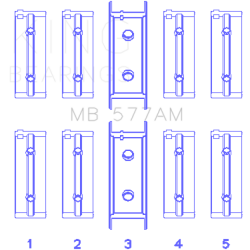 KING ENGINE BEARINGS MB577AM025