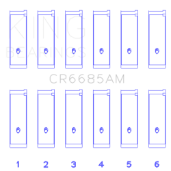 KING ENGINE BEARINGS CR6685AM10