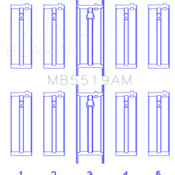 KING ENGINE BEARINGS MB5519AM