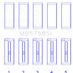 KING ENGINE BEARINGS MB5758SI05