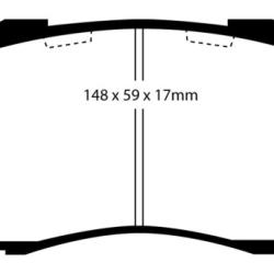 EBC Bluestuff Brake Pad Sets EBC DP5872NDX