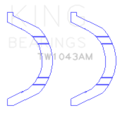 KING ENGINE BEARINGS TW1043AM