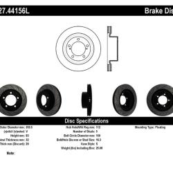 ST Slot & Drill Brake Rotors Stoptech 127.44156L