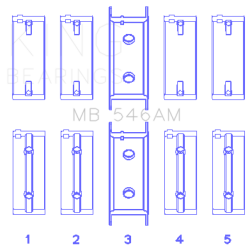 KING ENGINE BEARINGS MB546AM075