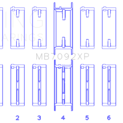 KING ENGINE BEARINGS MB7092XP