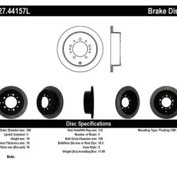 ST Slot & Drill Brake Rotors Stoptech 127.44157L