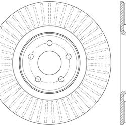 ST Slotted Sport Brake Rotors Stoptech 126.65146SR