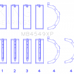 KING ENGINE BEARINGS MB4549XP010