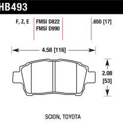 Hawk Performance HB493F.650