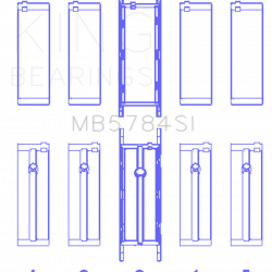 KING ENGINE BEARINGS MB5784SI