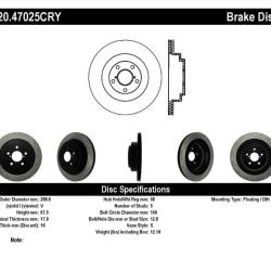 STOPTECH 12047025CRY