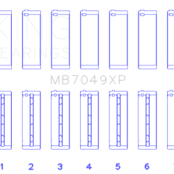 KING ENGINE BEARINGS MB7049XPSTDX