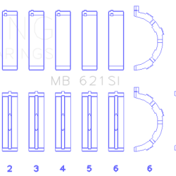 KING ENGINE BEARINGS MB621SI05