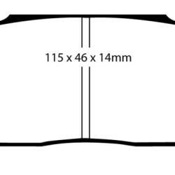 EBC Yellowstuff Brake Pad Sets EBC DP4570R