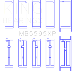 KING Performance Main Bearings King Engine Bearings MB5595XP0.5