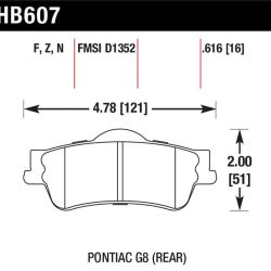 HAWK PERFORMANCE HB607Z616