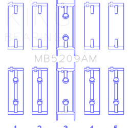 KING ENGINE BEARINGS MB5209AM05