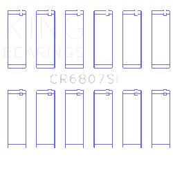 KING ENGINE BEARINGS CR6807SI025