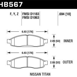 HAWK PERFORMANCE HB567Y694