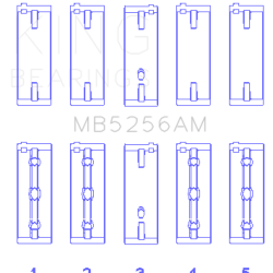 KING ENGINE BEARINGS MB5256AM
