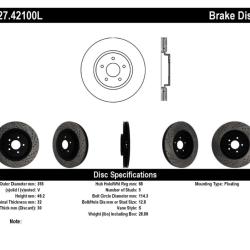 ST Slot & Drill Brake Rotors Stoptech 127.42100L
