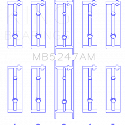 KING ENGINE BEARINGS MB5247AM