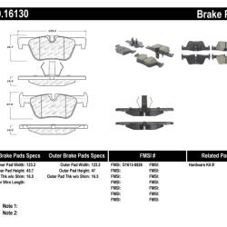 ST Sport Brake Pads Stoptech 309.16130