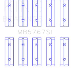 KING ENGINE BEARINGS MB5767SI