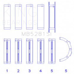 KING ENGINE BEARINGS MB5281SI