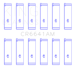 KING ENGINE BEARINGS CR6641AM075