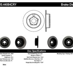 STOPTECH 12044084CRY